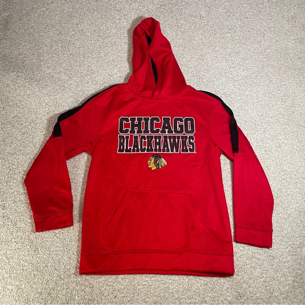 Chicago Blackhawks NHL Hoodie Youth Large 12/14 Sweatshirt Official NHL